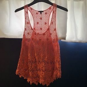 JCPenney Pink Net Tank